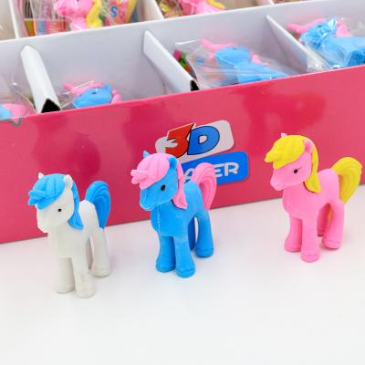 China Promotional Eraser Pencil Eraser Type And Promotional Eraser Style 3d Unicorn Eraser for sale