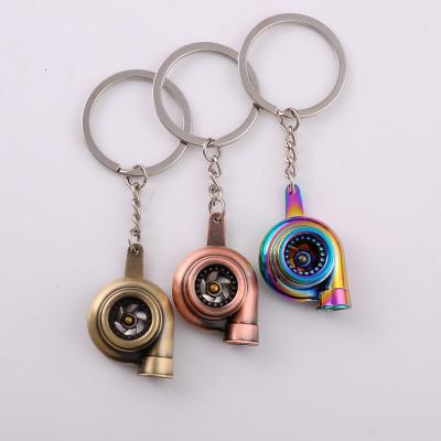 China Metal Morning Gifts Turbocharger Motor Car Modified Advertising Key Ring Chain Pendant Key Chain Pendant for sale