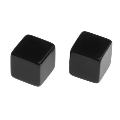 China Custom 16mm White And Black Acrylic Plastic Blank Dies With Square Or Round Corners for sale