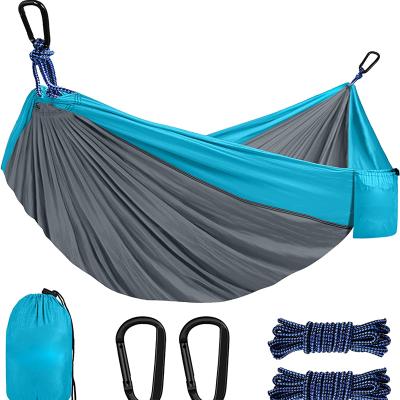 China Durable Portable Outdoor Hammock Camping Swing For Single Dual Use With Straps And Tree Accessaries for sale