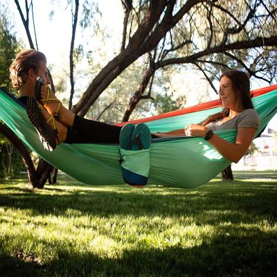 China 2022 Single Parachute Camping Hammock 2 Person Outdoor Portable Survival Travel Goods Quality Double for sale