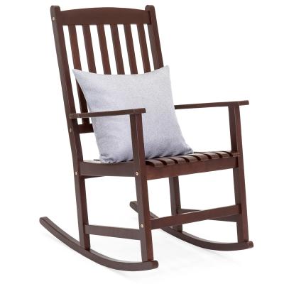 China Wholesale Modern Finished Solid Wood Natural Living Room Furniture Outdoor Reclining Patio Kids Rocking Chair for sale