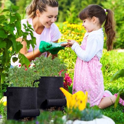 China China waterproof cheap eco reusable vegetables plant nursery supply grow bags garden flower pot soft fabric for sale