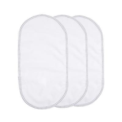 China Waterproof Portable Diaper Changing Pad 3PK TPU Organics Baby Travel Pad 100% Organics Cotton Diaper Crib Diaper Pads for sale