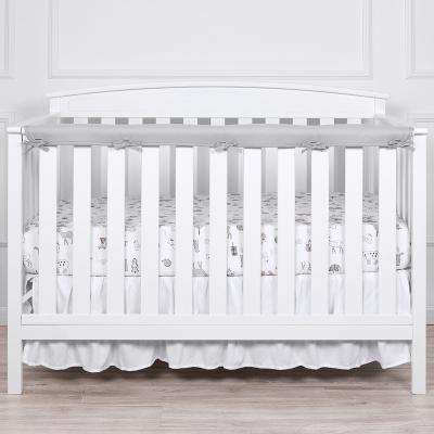 China Portable Baby Crib Rail Cover Protector Set For Standard Cribs Long Fence Reversible Crib Rail Cover From Teething for sale