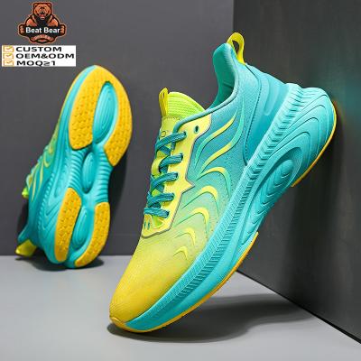 China Cushioning Wholesale 2023 New Styles Men Fashion Sneakers Fitness Walking Shoes Running Shoes for sale