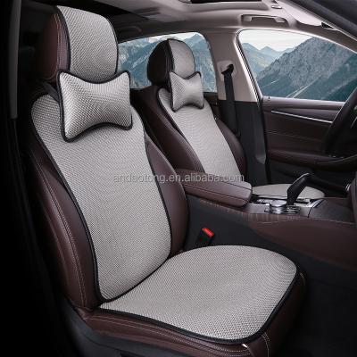 China Fashion Safety Cover Fancy Universal Waterproof Four Season PU Leather Seat Floor Mat for sale