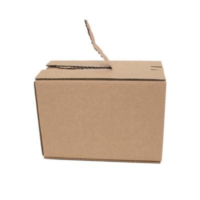 China Recyclable Environmental Friendly Corrugated Box Zipper Recyclable Paper Adhesive Tear Strips Box for sale