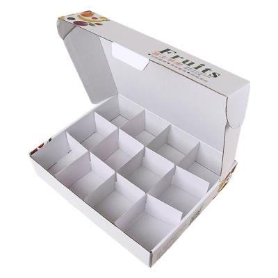 China Recycled Materials Corrugated Packaging Boxes Corrugated Fruit Boxes For Peach Blossoms Packaging for sale