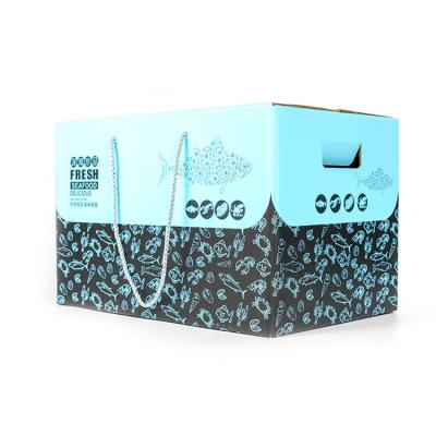 China Wholesale Customized Selling Recyclable Paper Cardboard Paper Box Hot Fresh Seafood Gift Packaging Corrugated Cardboard Box for sale