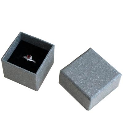 China Recyclable Custom Printed Ring Box Gift Jewelry Box Rigid Packing Box With Sponge Inserts for sale