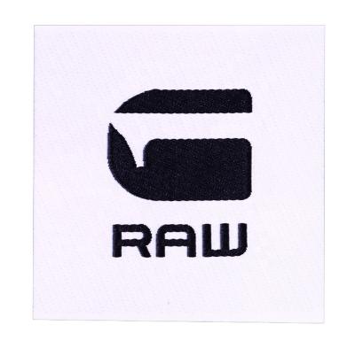 China New Design Sustainable Double Page Blank Woven Label For Shoes for sale