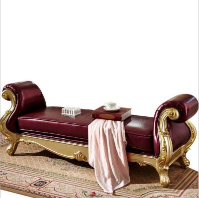 China High Quality European Modern Furniture Bedroom Furniture Bed End Chair Bed End Bench p10082 for sale