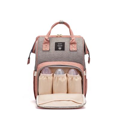 China Full Waterproof Printing School Bag Backpack Popular Folding Multifunctional Mother Bag Mother Bag Backpack 08512 à venda