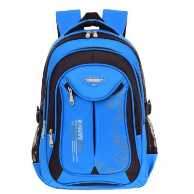 China Full Waterproof Printing School Bag Backpack Popular Cheap Price Polyester Style Blue Color Material Origin Product Place Model sch005 à venda