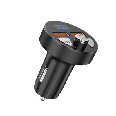 China Universal Car Handsfree Fast Mobile Charger USB Car Radio Transmitter FM Kit FM Transmitter Blue Tooth Adapter for sale