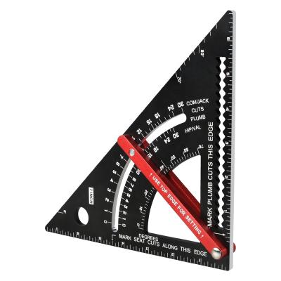 China 7inch Aluminum Alloy triangle ruler adjustable ruler Woodworking Triangles Speed Squares for sale