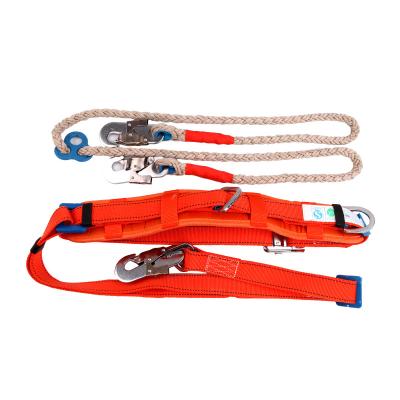 China Protective Device for Working at Waists Sell at a Low Price Harness for Doubles Seat Belt Construction Lineman Scaffolding Safety Harness Hook Manufacturers for sale