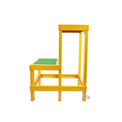 China Electric Insulated FRP Insulation Stool Ladders Fiberglass Seat Stools Low Price Sales 2 Step Ladder/3 Step Stool for sale