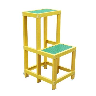 China Insulation Ladders Factory Price High Quality 2 Step Step Ladder Fiberglass Insulated Stool for sale