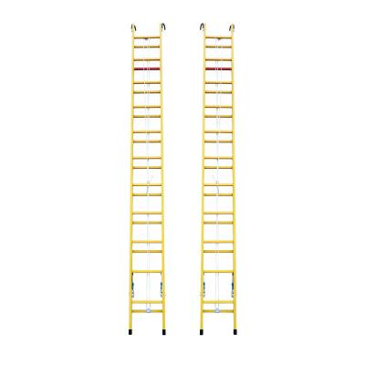 China Modern Fiberglass Ladder Extension Telescopic Single Feet Fiberglass Ladder Multi Purpose 8ft Insulation for sale