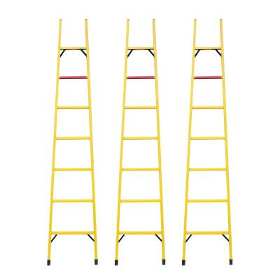 China Professional Modern Non-Conductive Fiberglass Insulated Multifunctional Step Ladder 6ft Fiberglass Step Single 4 and 6ft Ladder for sale