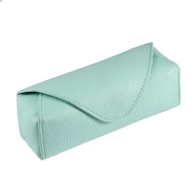 China Promotional High Quality Custom Leather Pouch Bag High Quality PU Eyewear Durable Sunglasses Case for sale