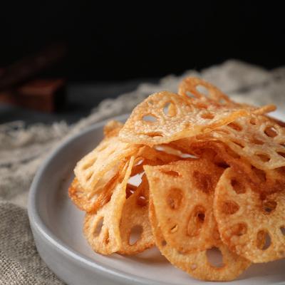 China Best Selling Dried Vegetable Roasted Fried Original Snack Healthy Good Delicious Crispy Lotus Root Flavor for sale