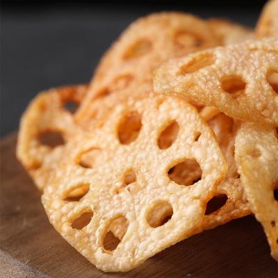 China Hot Selling Bulk Snack Dry Fragrant Lotus Root Crispy Slices Ready-to-eat Open Bag for sale