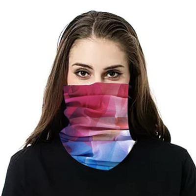 China Fashion Seamless Logo Customize Customized Color acceptable printing polyester tube hair scarf warm magic head scarf sunscreen for sale