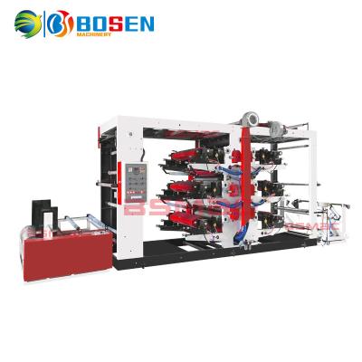 China Building Material Shops BEST PRINTER PP WOVEN ROLL FOR ROLLER 4 FOUR COLOR FLEXO OFFSET PRINTING MACHINE for sale