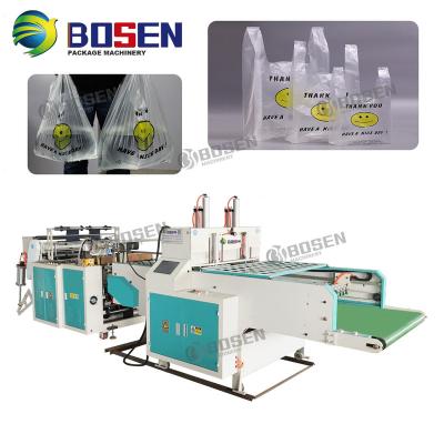 China Flat Bag Biodegradable Plastic Bag Making Machine for sale