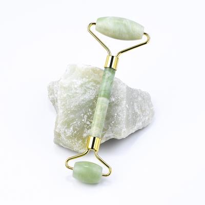 China 2020 Hotest Whitening Xiuyan Jade Double-Head Facial Roller Anti Aging Jade Roller For Face Massage for sale