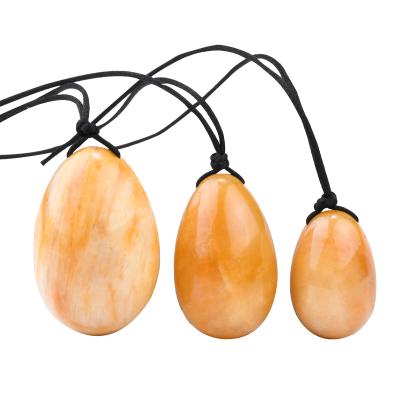 China China Wholesale Best Price High Quality Yellow Jade Yoni Egg for Kegel Exercise for sale