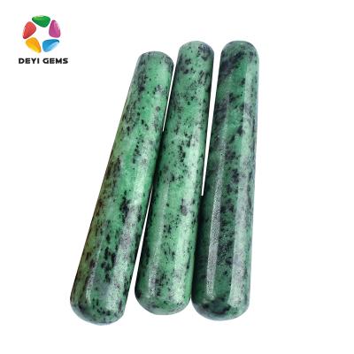 China Tighten Best Seller 120mm Jade Magic Wand 100% Wholesale Natural Ruby Zoisite Yoni Wand For Women Kegel Exercise for sale