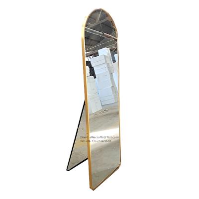 China CLASSIC Full Arch Black Body Full Floor Mirror Standing Hanging or Leaning Against the Wall, Bedroom Mirror Dressing Mirror Wall for sale