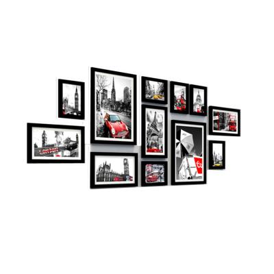 China Home Decoration 4x6 5x7 8x10 Picture Frames Set of 10 Packs, Chalkboard Picture Frame and Wooden Table Top Gallery Wall Photo Frame for Home Decoration for sale