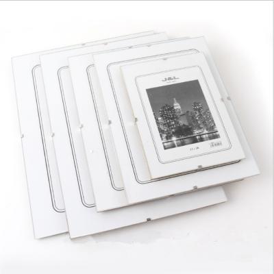 China Home Decoration Factory Wholesale Cheap All Size Big Size Clip Frame 4x6x8x10x12x16x24x36 Plexiglass Clip Frame Frameless Glass Poster Frame 70x100 for sale