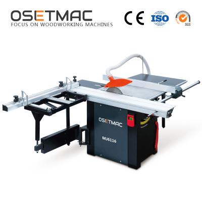 China Schiebefenster-Säge-Maschine Mini Woodworking Sliding Table Saws MJ6116 zu verkaufen