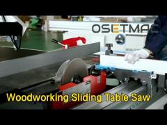 Aluminum Woodworking Sliding Table Saw Horizontal 1.1kw High Precision