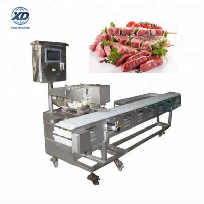 China Automatic skewer machine souvlaki skewer machine, automatic kebab barbecue machine, automatic electric skewer rotation for sale