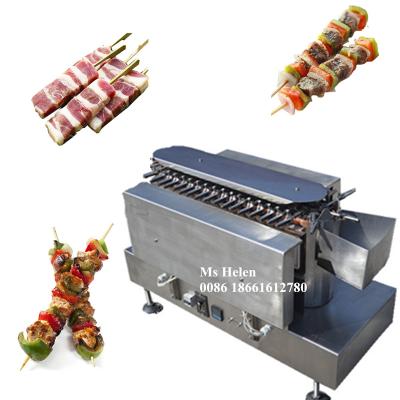 China food & Beverage factory best-selling yakitori automatic rotary barbecue kebab grill machine with CE certificate for sale