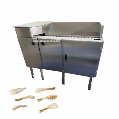 China Fully Peeled and Deveined Tail-on Butterfly Shrimp Peeling Machine, Shrimp Peeler and Shrimp Deveining Machine for sale