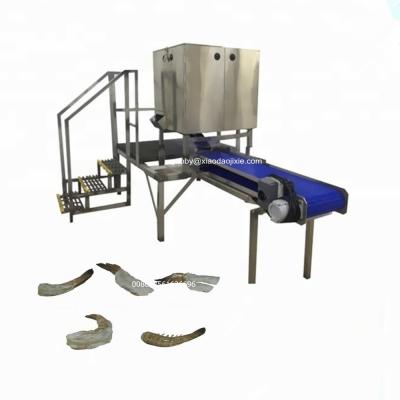 China Full Peeled and Deveined Tail-on Round Shrimp Peeling Machine, Shrimp Skin Peeling Machine Processing Shrimp for sale