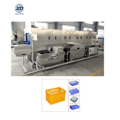 China food industry automatic plastic crates washing machine, crates box washing machine, crate washing machine for sale