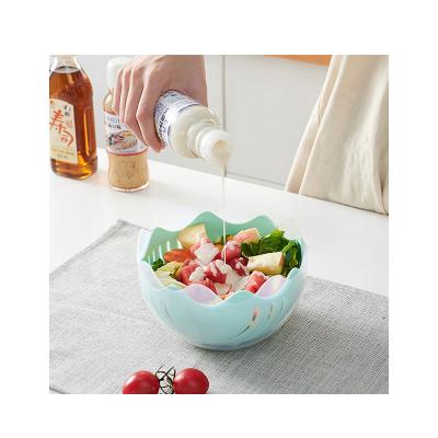 China High Quality Sustainable Environmentally Friendly Healthy Fruit Salad Bowl Household Kitchen Multifunctional Salad Bowl for sale