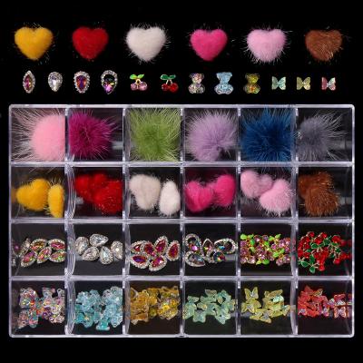 China Nail Art Alloy Decoration Special Shaped Diamond Alloy Nail Art Zircon Diamond Nail Art Alloy Accessories for sale