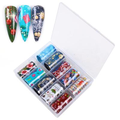 China Nail Art Transfer Foils Christmas Nail Sticker Tip Decal Decoration DIY Halloween Design DIY Halloween Manicure Tools VN-XKT077 for sale