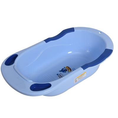 China Premium Eco-friendly Portable Newborn Cartoon Plastic Baby Bath Tub Set With Stand for sale