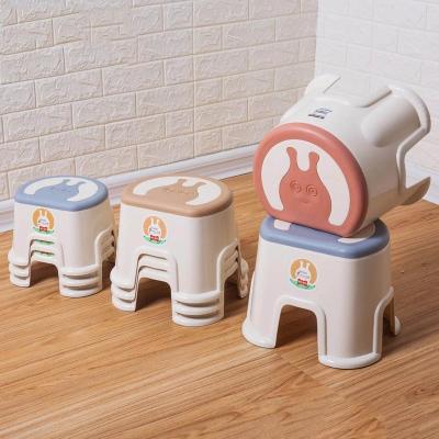 China Modern Snail Plastic Kids Stools Baby Step Stool Folding Stackable Stool for sale